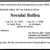 Rollea Neculai 1919-2004 Todesanzeige